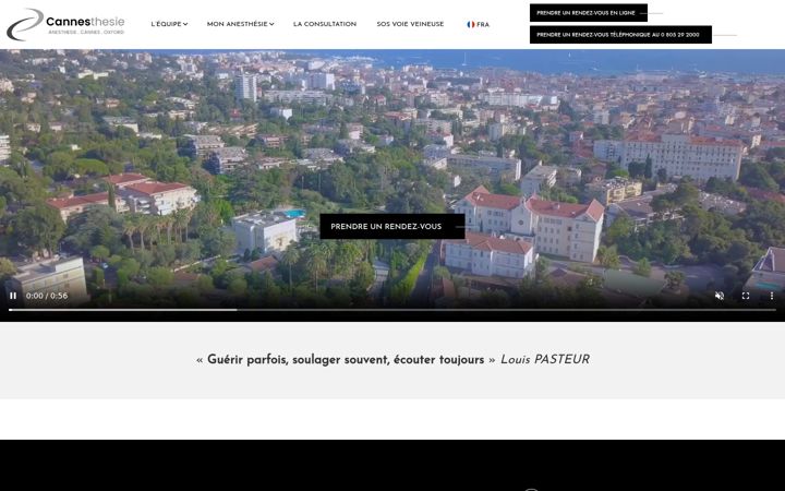 Zrzut ekranu cannesthesie.fr