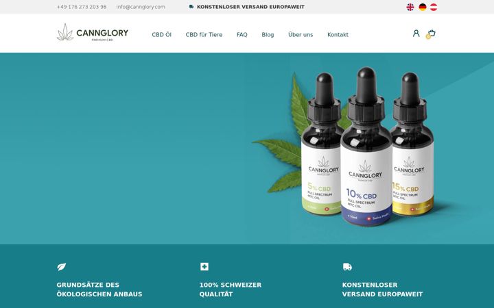 Screenshot of cannglory.de