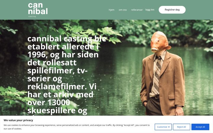 Captura de pantalla de cannibal.no