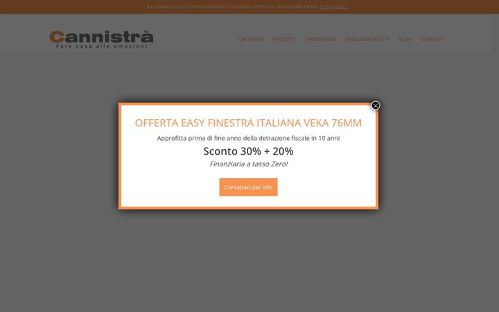 Screenshot ta' cannistra.it