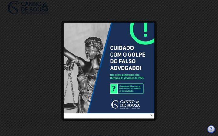 Screenshot of cannodesousa.com.br