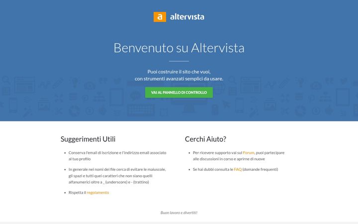 Kuvakaappaus sivustosta cannolidisicilia.altervista.org