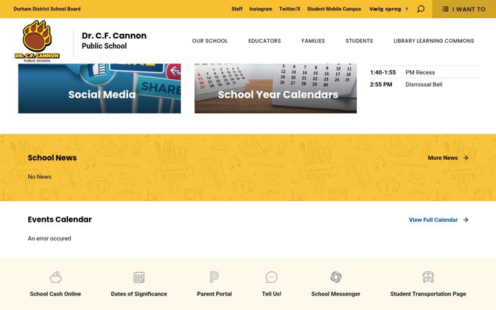 Screenshot του cannon.ddsb.ca