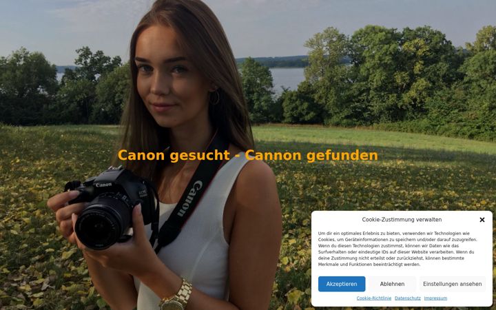 Screenshot of cannon.de