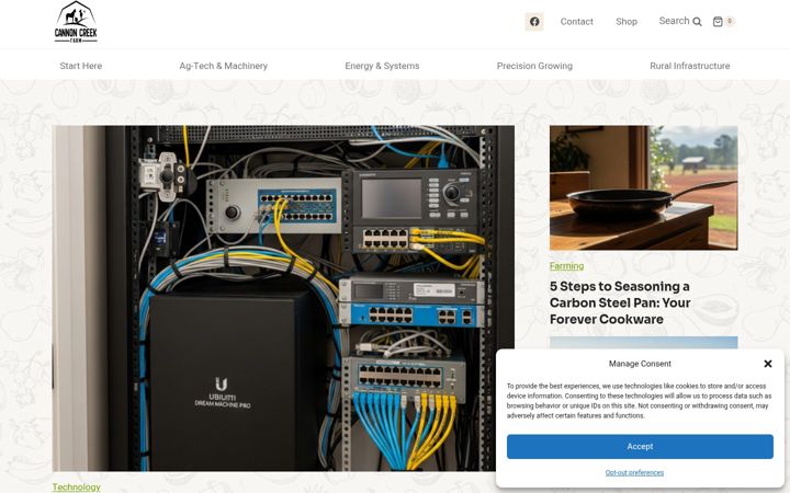 Screenshot of cannoncreek.com