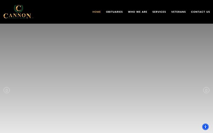 Screenshot of cannonsfuneralhome.com