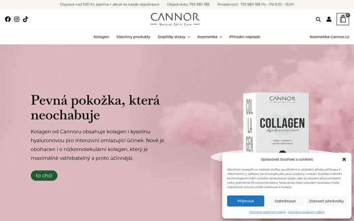 Screenshot of cannor-nutri.cz