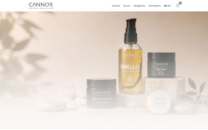 Screenshot of cannor.bg