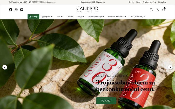 Screenshot of cannor.cz