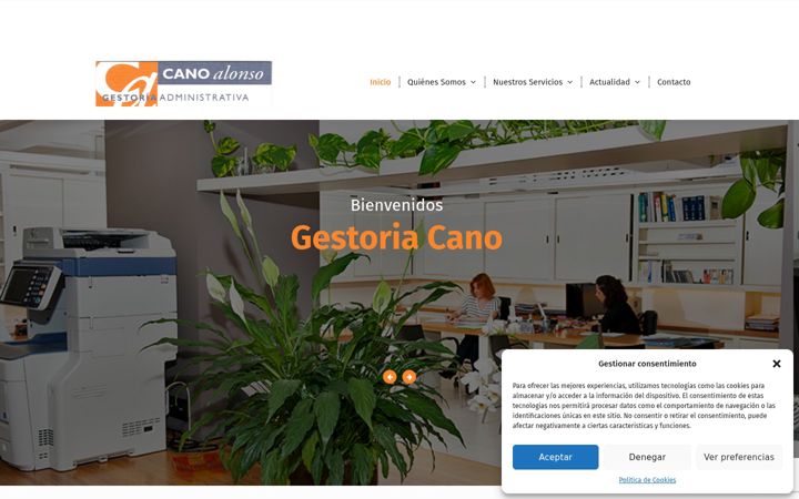 Screenshot of canoalonso.com