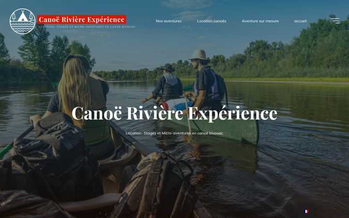 Zrzut ekranu canoe-riviere-experience.fr