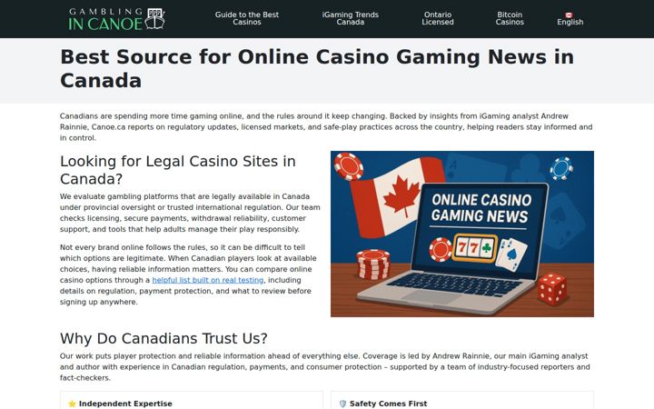 Screenshot ta' canoe.ca