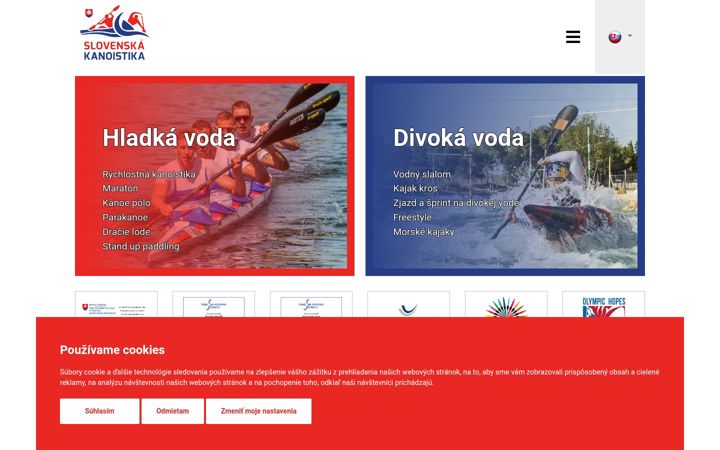 Screenshot of canoe.sk