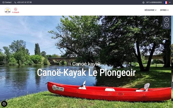 Zrzut ekranu canoethedordogne.fr
