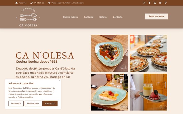 Screenshot of canolesa.es