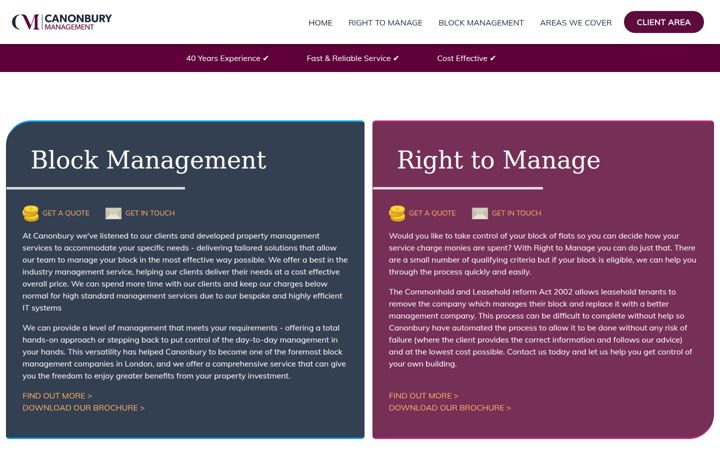 Screenshot of canonbury.management