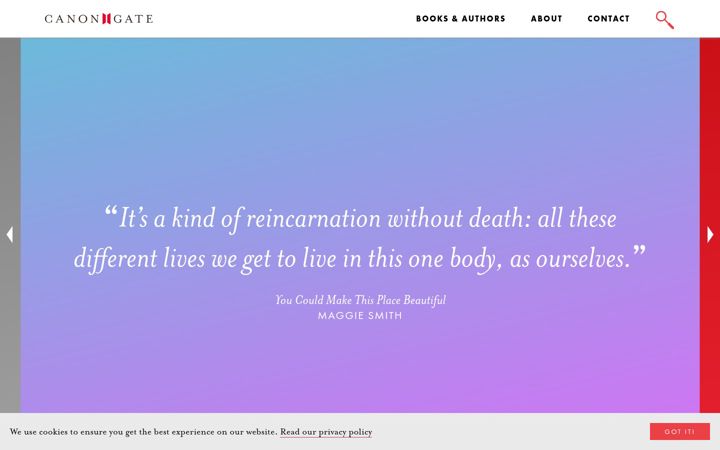 Screenshot of canongate.co.uk