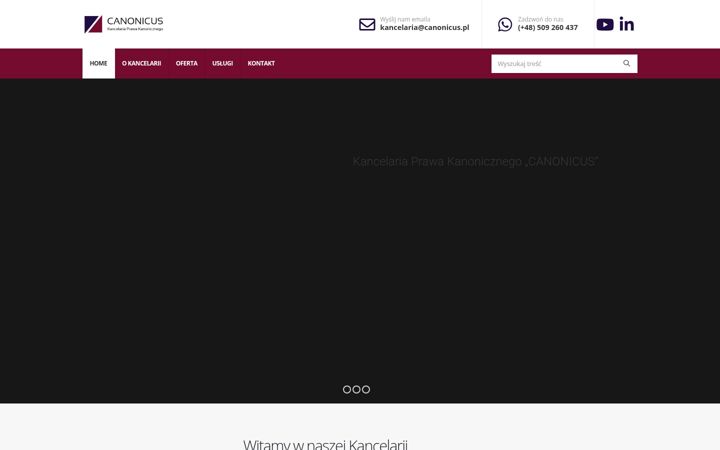 Screenshot of canonicus.pl
