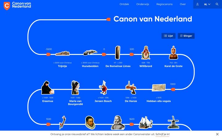 Screenshot του canonvannederland.nl
