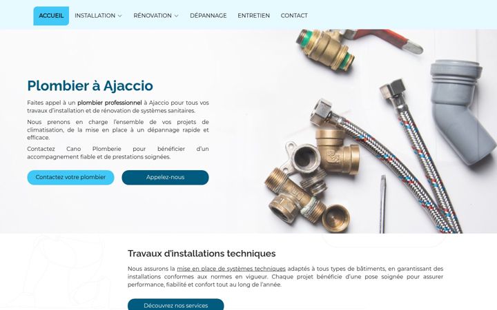 Screenshot of canoplomberie.fr