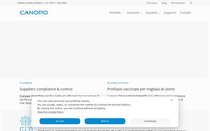 Screenshot of canopo.it