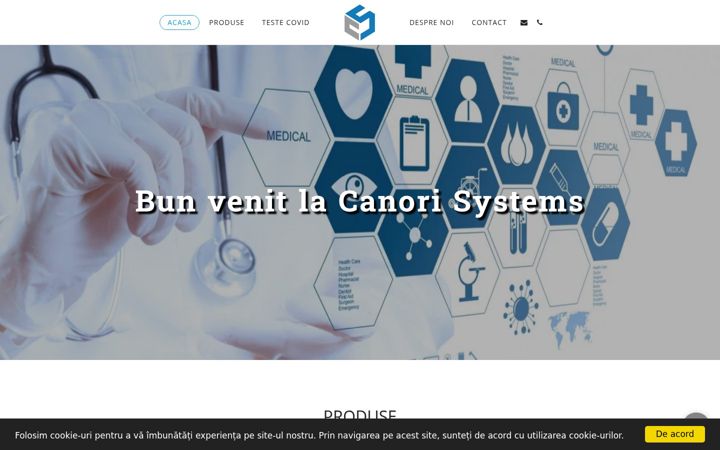Screenshot of canorisystems.ro
