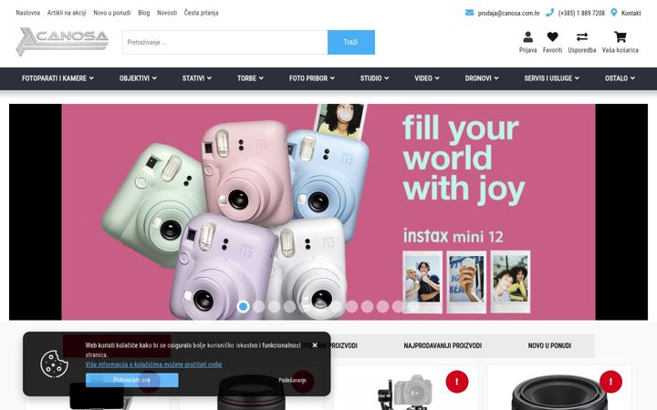 Screenshot of canosa.com.hr
