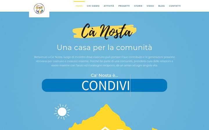 Screenshot stránky canosta.it