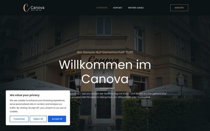 Screenshot ta' canova-berlin.de