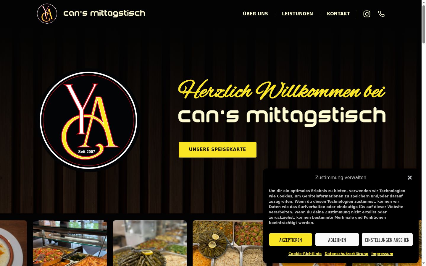 Screenshot tal-banner tal-kunsens muri qabel kwalunkwe interazzjoni