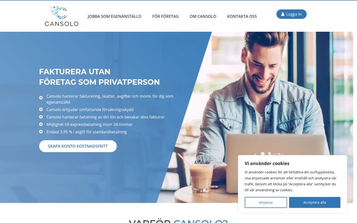 Screenshot of cansolo.se