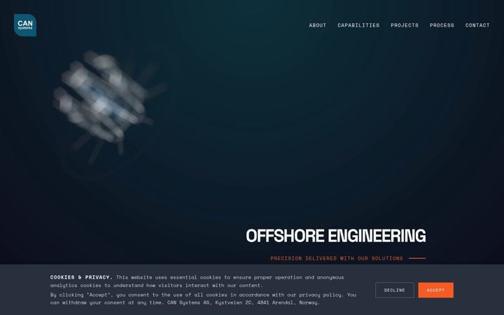 Screenshot of cansys.no