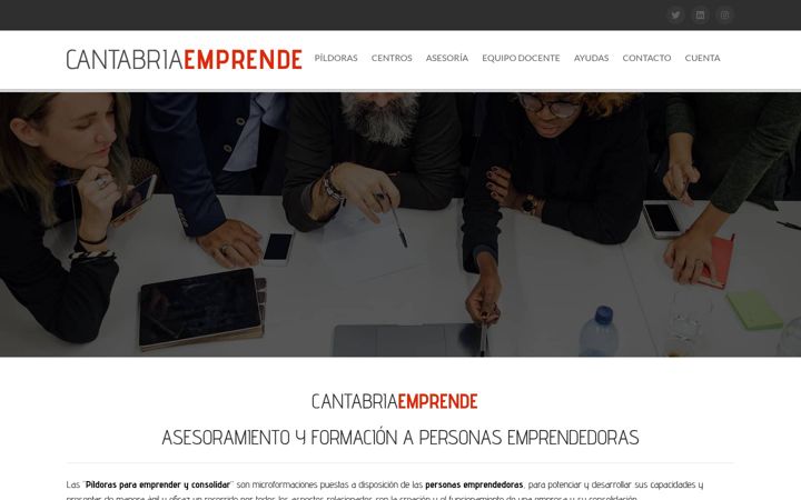 Screenshot of cantabriaemprende.es