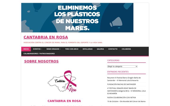 Screenshot of cantabriaenrosa.com