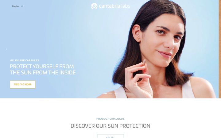 Screenshot of cantabrialabs.com