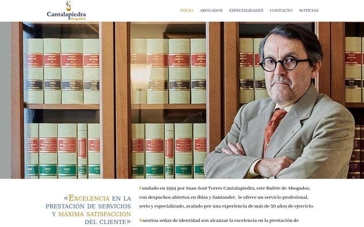 Screenshot of cantalapiedraabogados.com