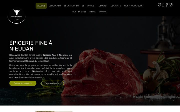 Screenshot of cantaldirect.com