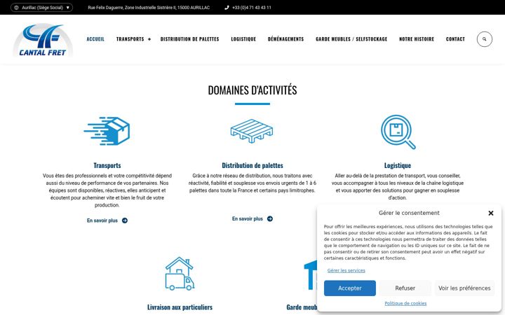 Screenshot of cantalfret.com