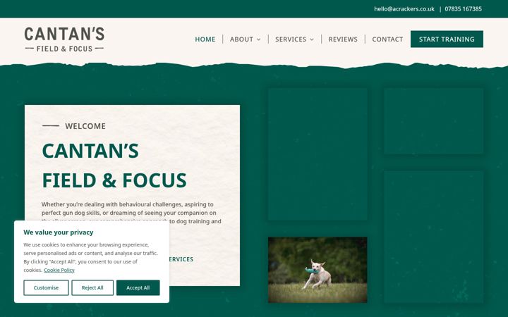 Screenshot of cantansfieldandfocus.co.uk