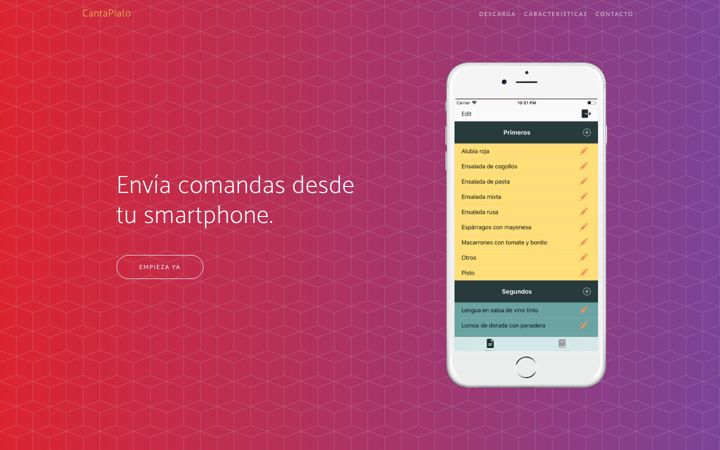 Screenshot of cantaplato.com