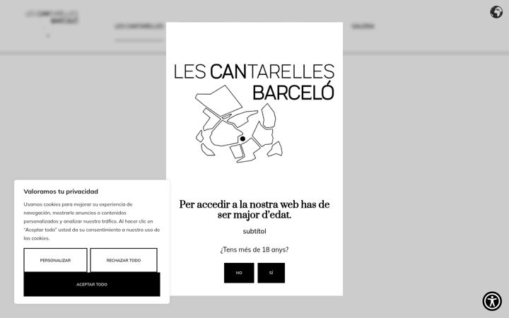 Screenshot of cantarelles.cat
