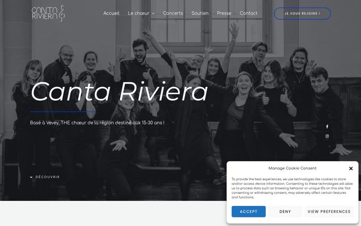 Screenshot of cantariviera.ch