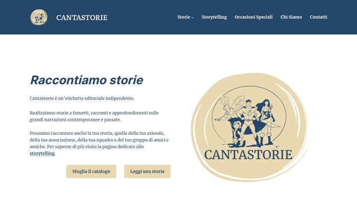 Ekrānuzņēmums no cantastorie.net