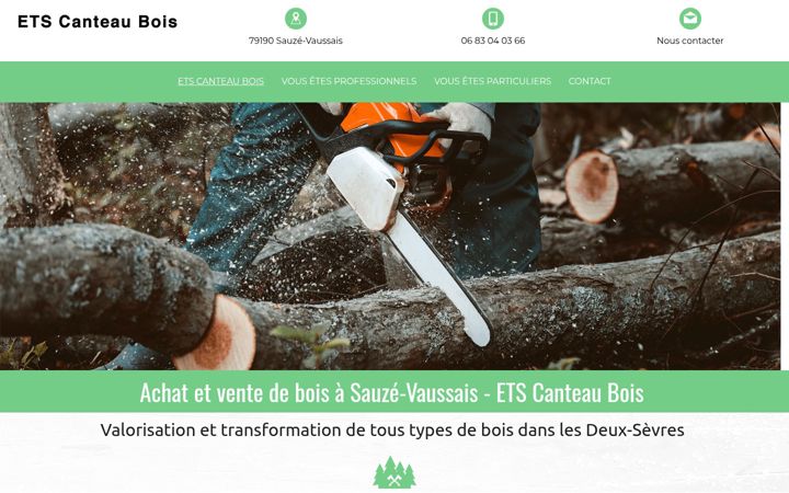 Screenshot of canteau-bois.fr