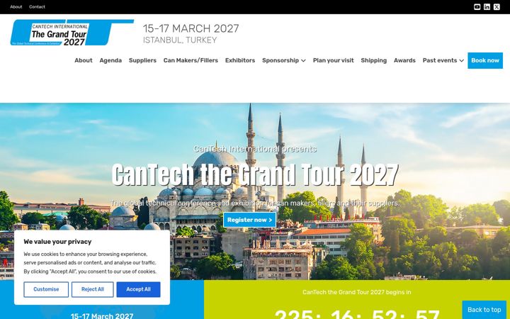Screenshot of cantechthegrandtour.com