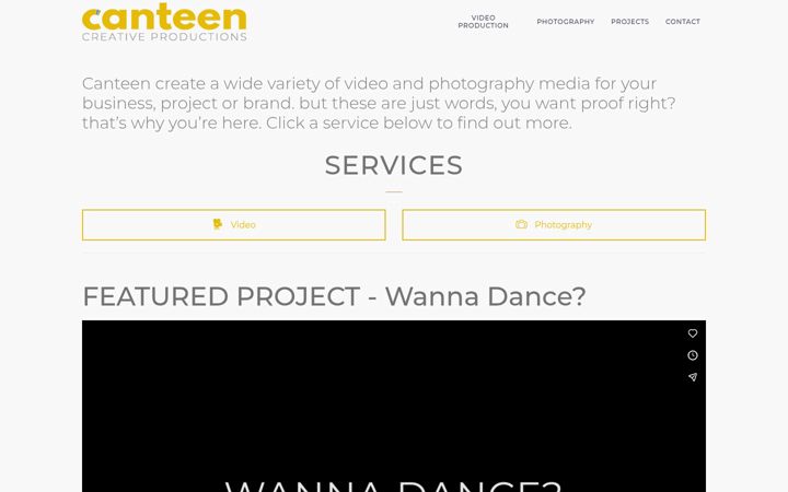 Screenshot of canteencreate.co.uk