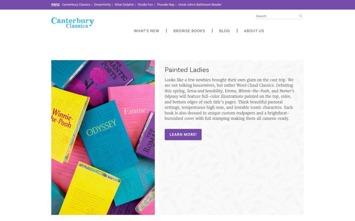 Screenshot of canterburyclassicsbooks.com