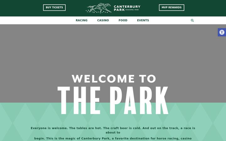 Képernyőkép: canterburypark.com