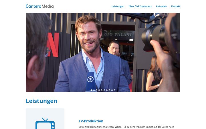 Screenshot of canteromedia.de