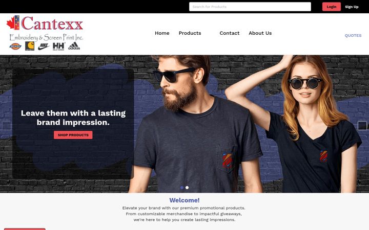 Screenshot του cantexx.ca